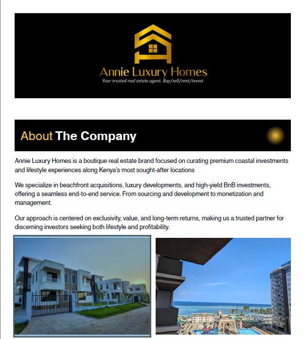 At Annie Luxury Homes, we’re not just selling property, we’re curating coastal lifestyles and smart investments 🌴✨