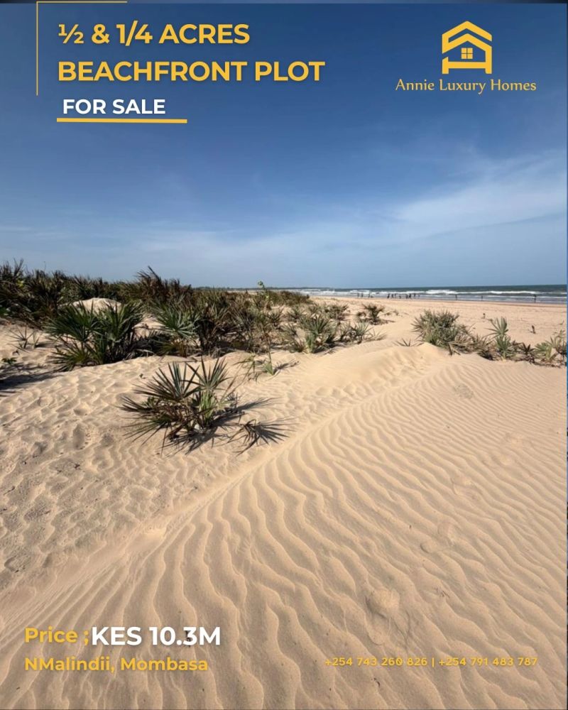Prime Malindi beachfront plots. Rare, ready and perfectly positioned 🌊